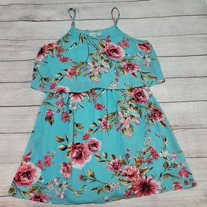 Cloud & Sky Floral Mini Summer Dress